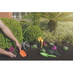 KIT COM 3 FERRAMENTAS PLASTICAS PARA JARDIM 1 COCOON PLASTICO GRAFITE TRAMONTINA
