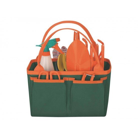 FERRAMENTAS PARA JARDIM EM BOLSA DE LONA COM ALCA PARA PRESENTE COM 14 PECAS TRAMONTINA