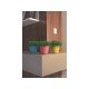 CACHEPO VASO MIMMO PARA JARDIM EM PLASTICO 1,7 LITROS ROSA TRAMONTINA
