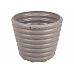 CACHEPO VASO MIMMO PARA JARDIM EM PLASTICO 1,7 LITROS CINZA TRAMONTINA