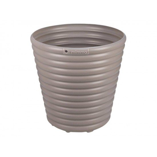 CACHEPO VASO MIMMO PARA JARDIM EM PLASTICO 5,5 LITROS CINZA TRAMONTINA