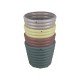 VASOS PARA JARDIM MIMMO EM PLASTICO 4 UN 1,7 LITROS CORES CINZA MUSGO TERRA GRAFITE TRAMONTINA