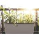 VASO PLASTICO AUTOIRRIGAVEL TRIPLO COR CAFE TRAMONTINA