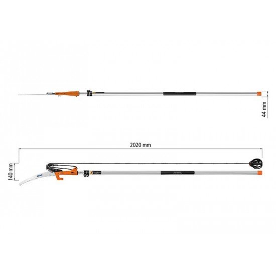 SERROTE PODADOR COM CABO AL EXT 3M TRAMONTINA