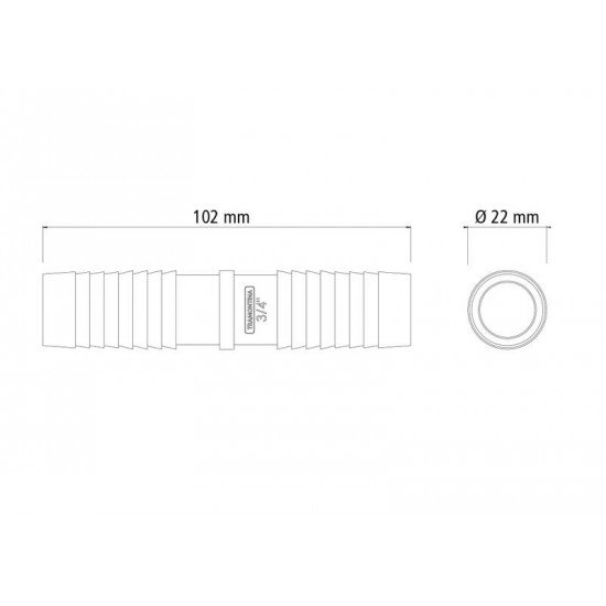 UNIAO INTERNA 3/4 TRAMONTINA