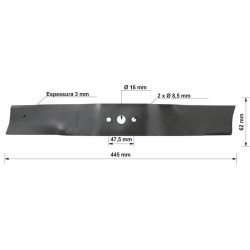 LAMINA METALICA DE REPOSICAO 450 MM PARA CORTADOR DE GRAMA CC45M TRAMONTINA