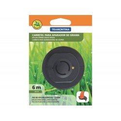 CARRETEL PLASTICO COM 1 FIO DE NYLON 1.3 MM COM 6 METROS PARA APARADOR AP300 TRAMONTINA