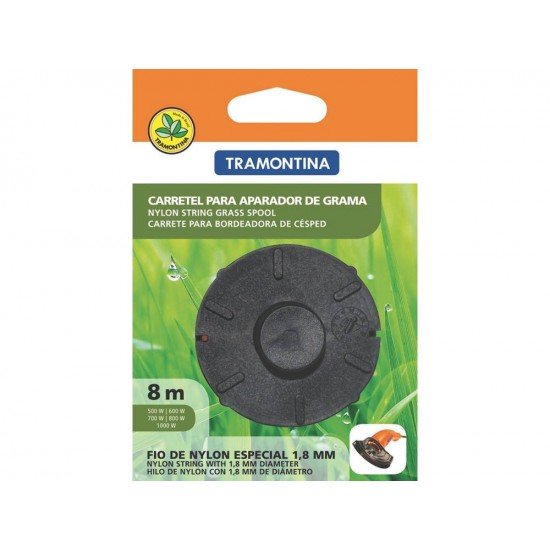 CARRETEL PLASTICO COM 1 FIO DE NYLON 1.8 MM COM 8 METROS PARA APARADORES TRAMONTINA