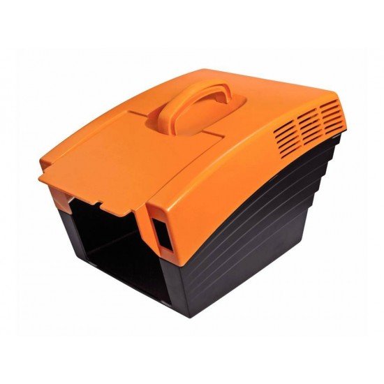 COLETOR RIGIDO DE PLASTICO COM CAPACIDADE PARA 18 LITROS PARA CORTADOR DE GRAMA DE 35CM TRAMONTINA