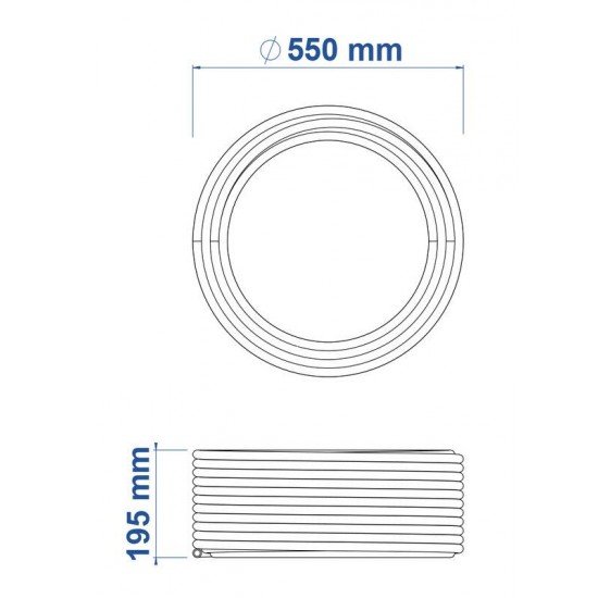 MANGUEIRA PARA IRRIGACAO 1 2 PRETA EM PEBD 1 CAMADA 50 M - 2,5 MM TRAMONTINA