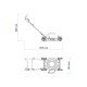 CORTADOR DE GRAMA ELETRICO CE45M CHASSI METALICO MOTOR 2500 W 60 HZ TRAMONTINA