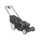 CORTADOR DE GRAMA A COMBUSTAO TRACIONADO CCT55M CHASSI METALICO MOTOR 6 HP CESTO COLETOR TRAMONTINA