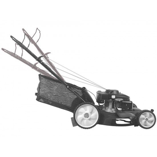 CORTADOR DE GRAMA A COMBUSTAO TRACIONADO CCT55M CHASSI METALICO MOTOR 6 HP CESTO COLETOR TRAMONTINA