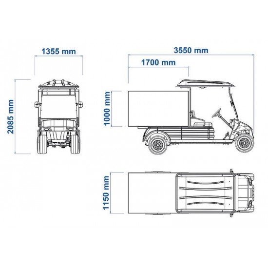 VEICULO UTILITARIO ELETRICO ELETTRO 250BT TRAMONTINA