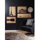 PAINEL TRAMONTINA MODULARE EM MADEIRA PINUS COM ACABAMENTO NATURAL 1200X300X18 CC
