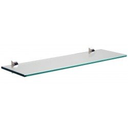PRATELEIRA DE VIDRO GLASS RETA COM SUPORTE INJETADO 600X150X8 MM TRAMONTINA