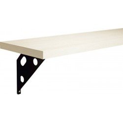 PRATELEIRA ELITE MAPLE EM MADEIRA PINUS C BORDA EM PVC E SUPORTE METALICO 600X250X15 MM TRAMONTINA