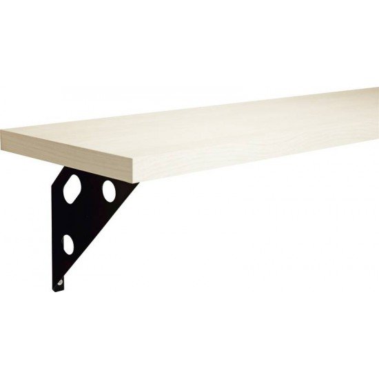 PRATELEIRA ELITE MAPLE EM MADEIRA PINUS C BORDA EM PVC E SUPORTE METALICO 600X250X15 MM TRAMONTINA