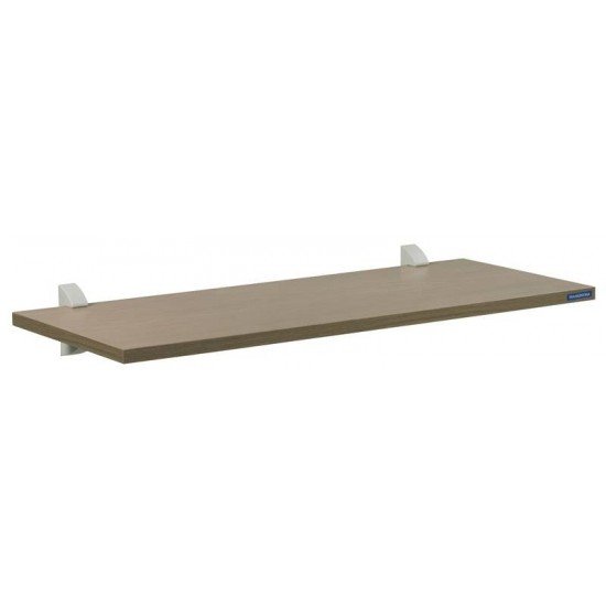 PRATELEIRA ELITE AMENDOA MADEIRA PINUS C BORDA EM PVC E SUPORTE METALICO 400X250X15 MM TRAMONTINA