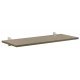 PRATELEIRA ELITE AMENDOA MADEIRA PINUS C BORDA EM PVC E SUPORTE METALICO 400X250X15 MM TRAMONTINA