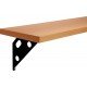 PRATELEIRA ELITE NOCE B MADEIRA PINUS C BORDA EM PVC E SUPORTE METALICO 1200X250X15 MM TRAMONTINA