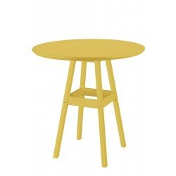 MESA DE MADEIRA PUB EM PINUS COM ACABAMENTO AMARELO TRAMONTINA