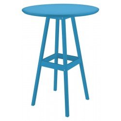 MESA DE MADEIRA PUB EM PINUS COM ACABAMENTO AZUL TRAMONTINA