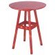 MESA DE MADEIRA PUB RUSTICA EM PINUS COM ACABAMENTO VERMELHO TRAMONTINA