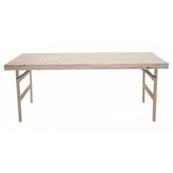 MESA DE MADEIRA NATURALLE DOBRAVEL EM MADEIRA PINUS COM ACABAMENTO NATURAL 1300X800 MM TRAMONTINA