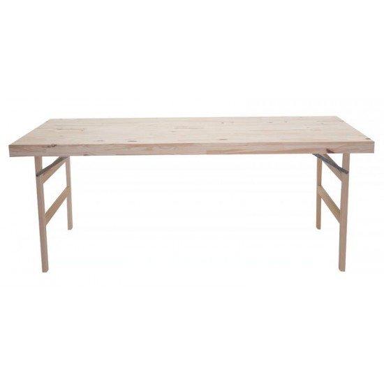 MESA DE MADEIRA NATURALLE DOBRAVEL EM MADEIRA PINUS COM ACABAMENTO NATURAL 1300X800 MM TRAMONTINA