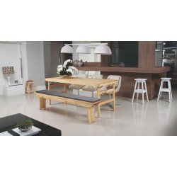 MESA DE MADEIRA NATURALLE DOBRAVEL EM MADEIRA PINUS COM ACABAMENTO NATURAL 2000X800 MM TRAMONTINA