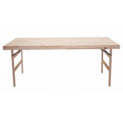 MESA DE MADEIRA NATURALLE DOBRAVEL EM MADEIRA PINUS COM ACABAMENTO NATURAL 2000X800 MM TRAMONTINA