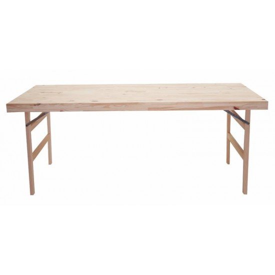 MESA DE MADEIRA NATURALLE DOBRAVEL EM MADEIRA PINUS COM ACABAMENTO NATURAL 2000X800 MM TRAMONTINA