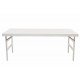 MESA DE MADEIRA NATURALLE DOBRAVEL EM MADEIRA PINUS COM ACABAMENTO BRANCO 2000X800 MM TRAMONTINA