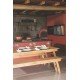 CONJUNTO DE MESA E BANCOS NATURALLE COM TINGIMENTO RUSTICO TRAMONTINA