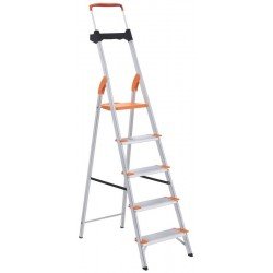 ESCADA ALUMINIO PREMIUM IN CASA COM 5 DEGRAUS TRAMONTINA