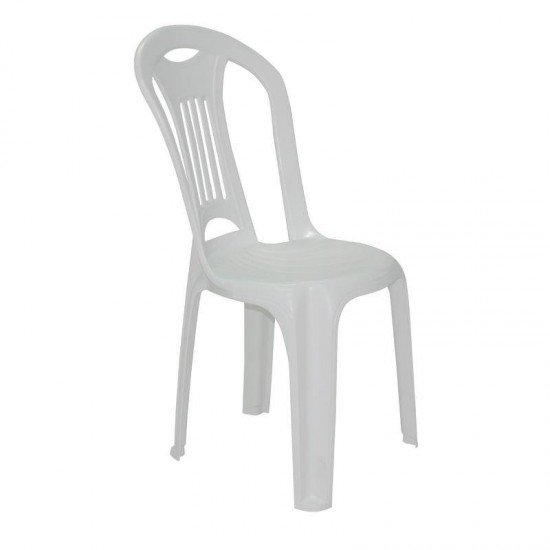 CADEIRA PLASTICA MONOBLOCO CARAVELAS ECONOMY BRANCA