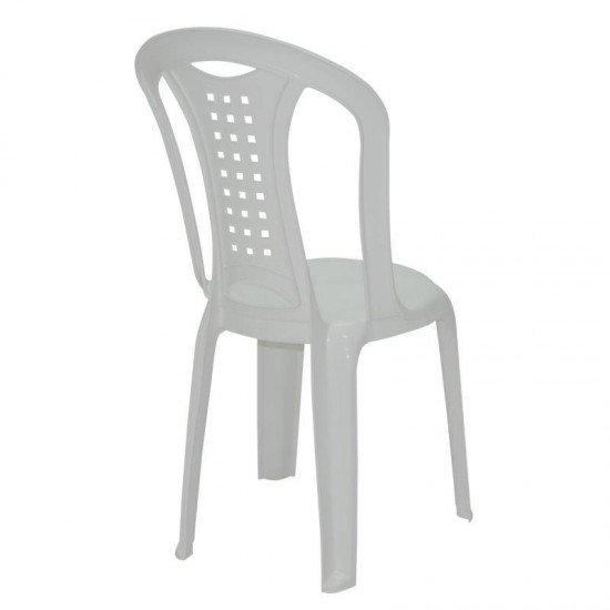 CADEIRA PLASTICA MONOBLOCO IMBITUBA ECONOMY BRANCA