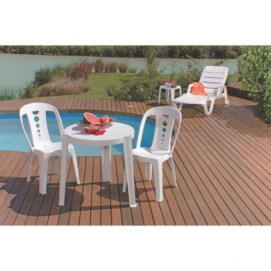 CADEIRA PLASTICA MONOBLOCO JATIUCA BRANCA