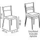 CADEIRA PLASTICA MONOBLOCO DIANA MARROM TRAMONTINA