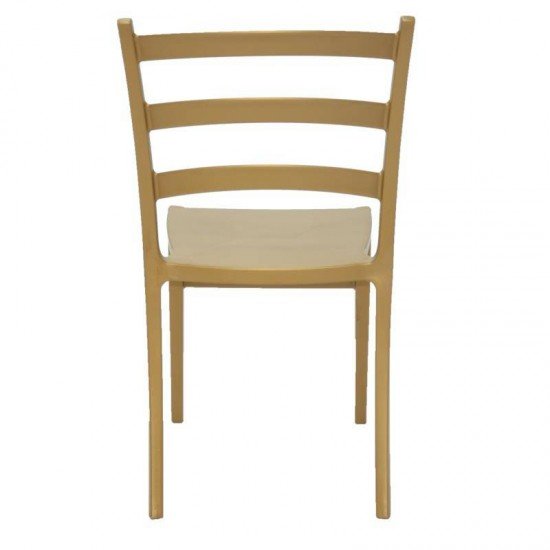CADEIRA PLASTICA MONOBLOCO NADIA DOURADA