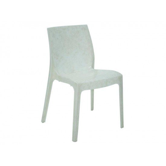 KIT 8 CADEIRAS PLASTICA MONOBLOCO ALICE MADRE PEROLA BRANCA TRAMONTINA