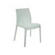 KIT 8 CADEIRAS PLASTICA MONOBLOCO ALICE MADRE PEROLA BRANCA TRAMONTINA