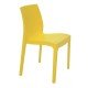 CADEIRA PLASTICA MONOBLOCO ALICE AMARELA SATINADA