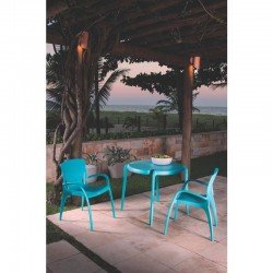 CADEIRA PLASTICA MONOBLOCO COM BRACOS CLARICE BRANCA