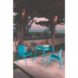 CADEIRA PLASTICA MONOBLOCO COM BRACOS CLARICE MARSALA