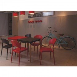 CADEIRA PLASTICA MONOBLOCO SISSI AMARELA