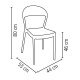 CADEIRA PLASTICA MONOBLOCO SISSI BRANCA