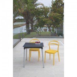 CADEIRA PLASTICA MONOBLOCO SISSI BRANCA ENCOSTO VAZADO