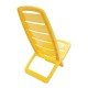 CADEIRA PLASTICA DOBRAVEL GUARUJA AMARELA